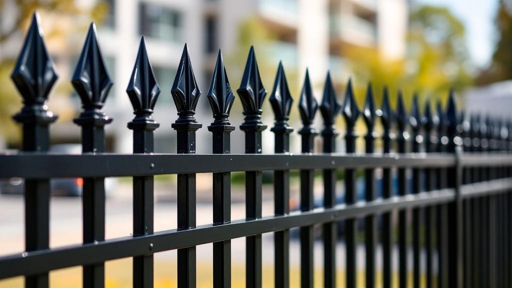 Standard Iron Fence with Spear Tops - Professional Ornamental Iron by Fencing & Gates contractors