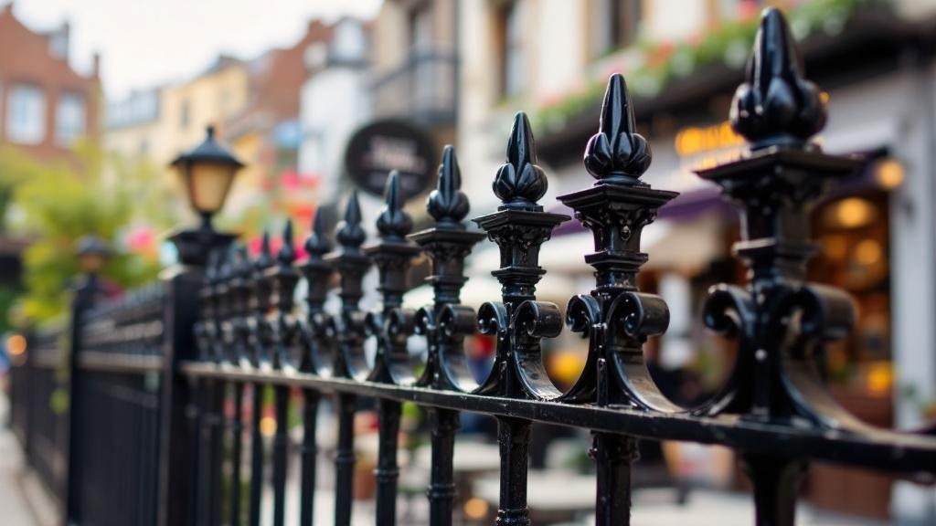 Iron Fence Ball Top Finials Project - Professional Ornamental Iron by Fencing & Gates contractors