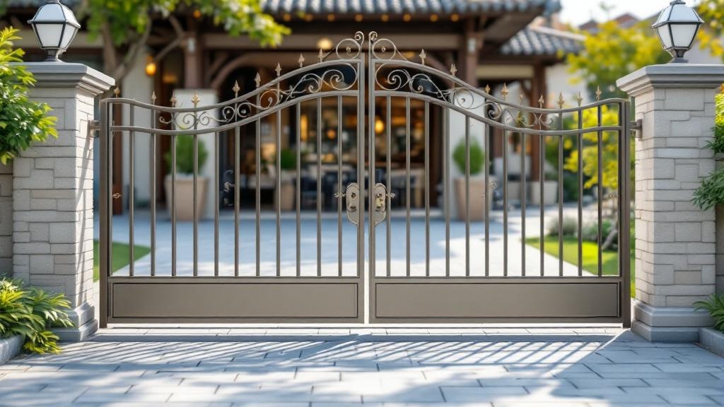 Automatic Iron Driveway Gate - Traditional - Professional Ornamental Iron by Fencing & Gates contractors