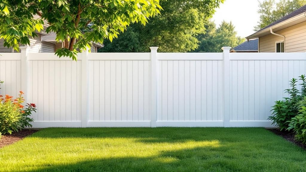 White Vinyl Privacy Fence - Residential - Professional Vinyl Fence by Fencing & Gates contractors