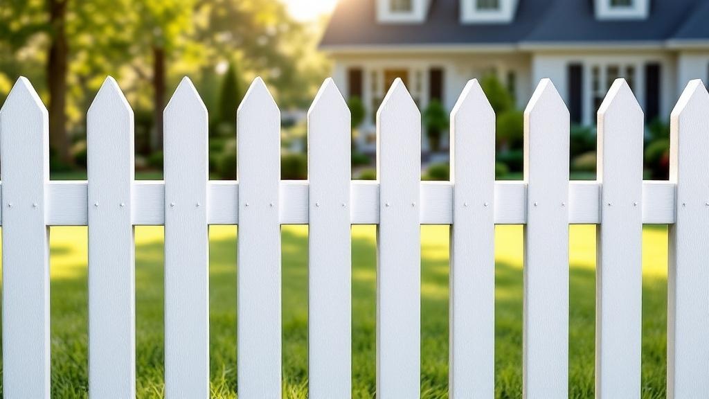 White Vinyl Picket Fence Project - Professional Vinyl Fence by Fencing & Gates contractors