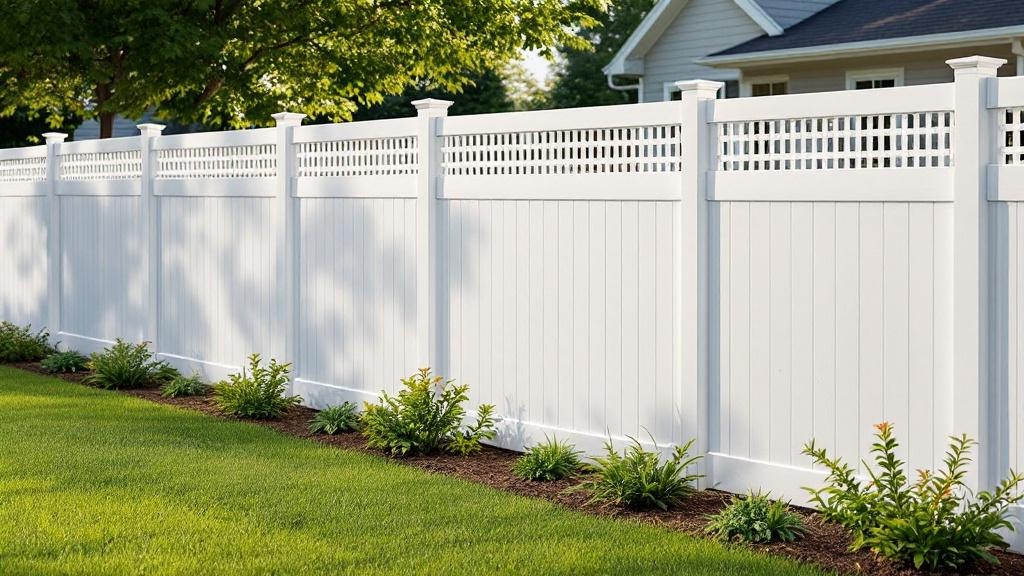 Professional Vinyl Semi-Privacy Fence - Professional Vinyl Fence by Fencing & Gates contractors