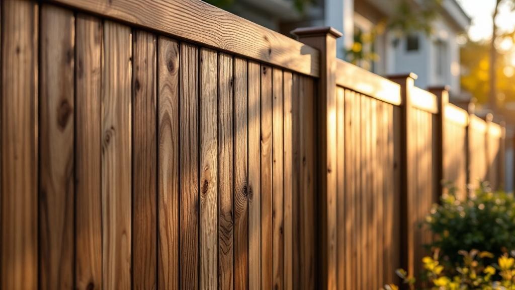 Custom Wood Grain Textured Vinyl - Professional Vinyl Fence by Fencing & Gates contractors