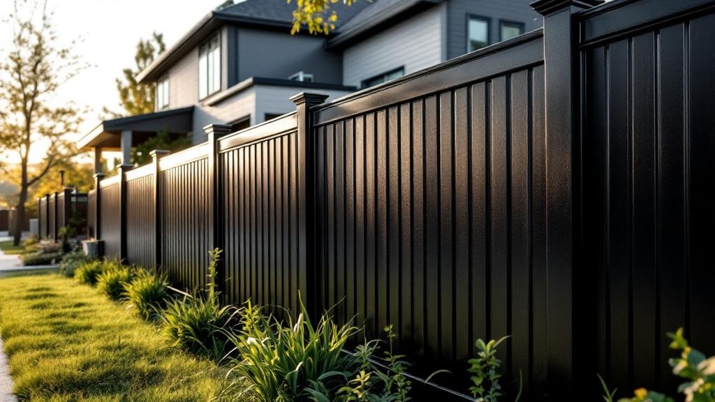 Quality Black Vinyl Privacy Fence - Professional Vinyl Fence by Fencing & Gates contractors
