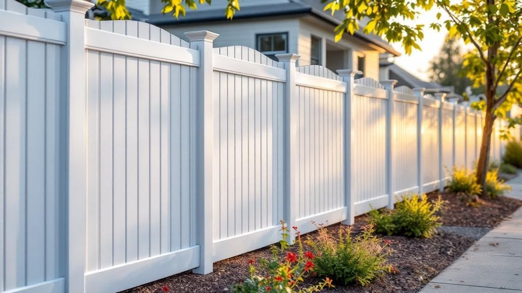 Commercial Vinyl Fence for Urban Properties - Professional Vinyl Fence by Fencing & Gates contractors