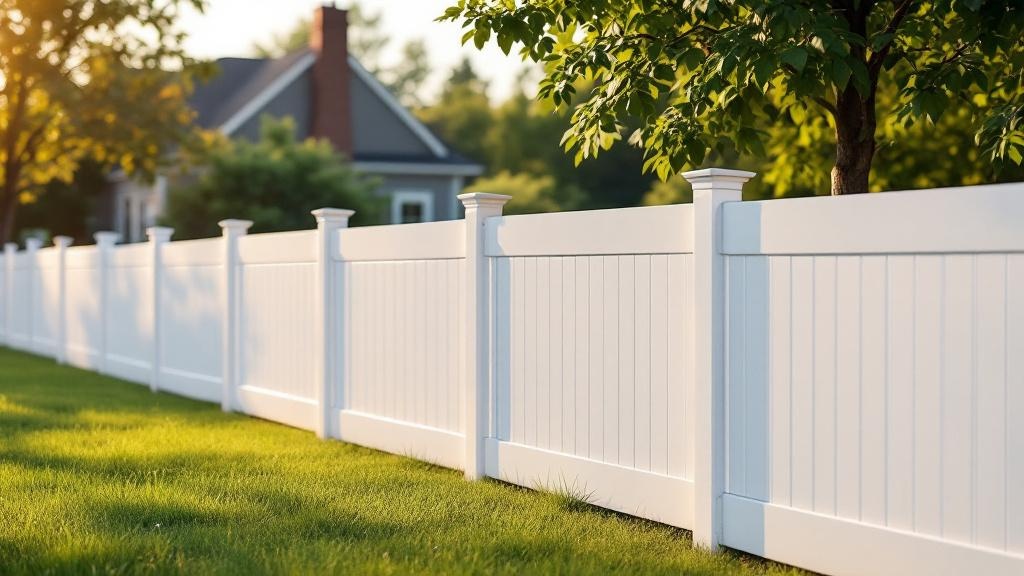White Vinyl Privacy Fence - Residential - Professional Vinyl Fence by Fencing & Gates contractors