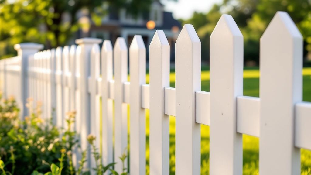 White Vinyl Picket Fence Project - Professional Vinyl Fence by Fencing & Gates contractors