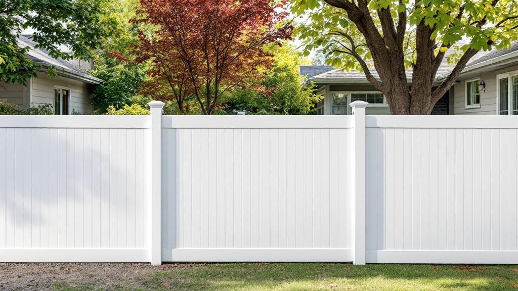 White Vinyl Privacy Fence - Residential - Professional Vinyl Fence by Fencing & Gates contractors
