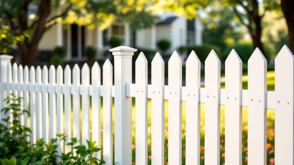 White Vinyl Picket Fence Project - Professional Vinyl Fence by Fencing & Gates contractors