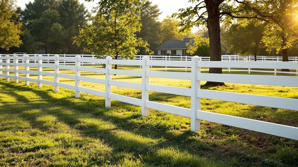 Budget-friendly Vinyl Ranch Rail Fence - Professional Vinyl Fence by Fencing & Gates contractors