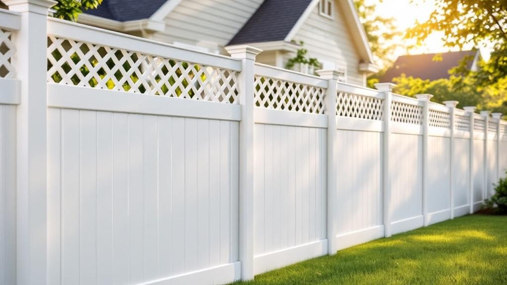 Vinyl Privacy with Lattice Top - Traditional - Professional Vinyl Fence by Fencing & Gates contractors