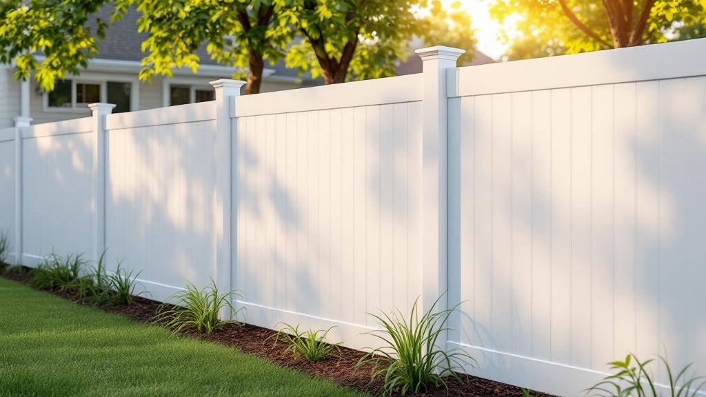 Professional Vinyl Semi-Privacy Fence - Professional Vinyl Fence by Fencing & Gates contractors