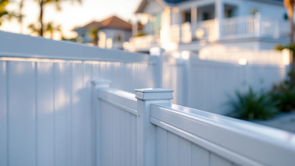 Hurricane Rated Vinyl Fence for Urban Properties - Professional Vinyl Fence by Fencing & Gates contractors