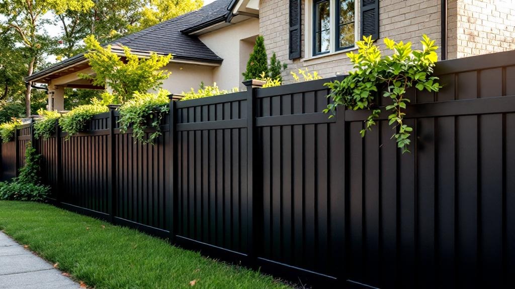 Quality Black Vinyl Privacy Fence - Professional Vinyl Fence by Fencing & Gates contractors