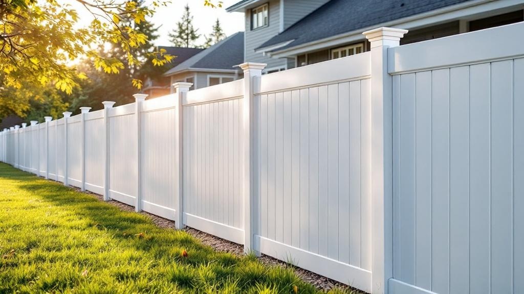 Commercial Vinyl Fence for Urban Properties - Professional Vinyl Fence by Fencing & Gates contractors