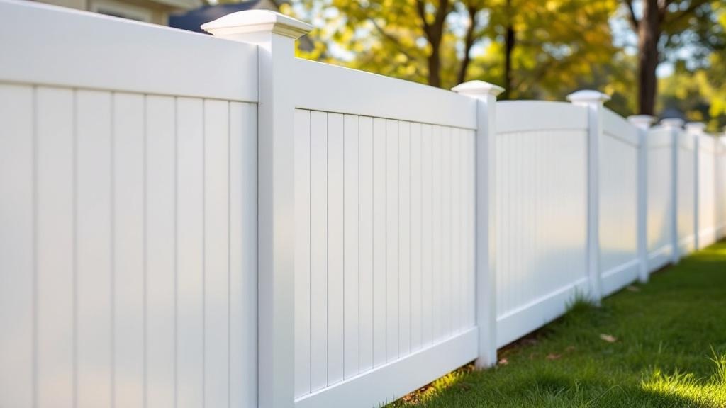 White Vinyl Privacy Fence - Residential - Professional Vinyl Fence by Fencing & Gates contractors