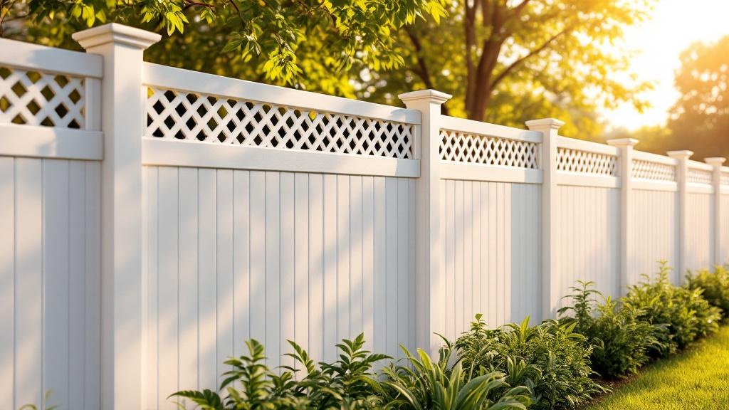 Vinyl Privacy with Lattice Top - Traditional - Professional Vinyl Fence by Fencing & Gates contractors