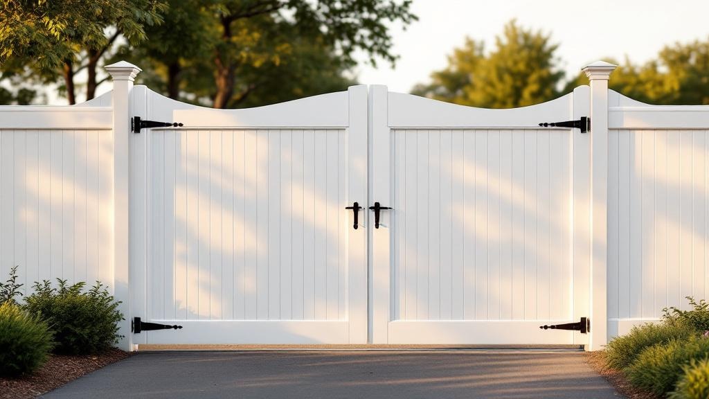Vinyl Privacy Gate for Rural Properties - Professional Vinyl Fence by Fencing & Gates contractors