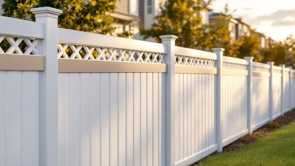 Premium Two-Tone Vinyl Fence - Professional Vinyl Fence by Fencing & Gates contractors