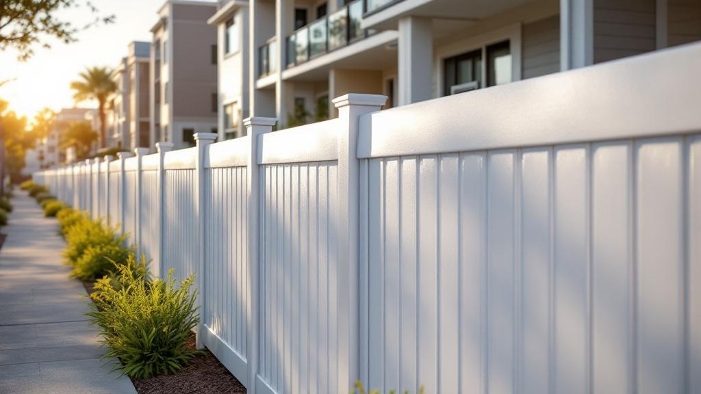 Hurricane Rated Vinyl Fence for Apartment Properties - Professional Vinyl Fence by Fencing & Gates contractors