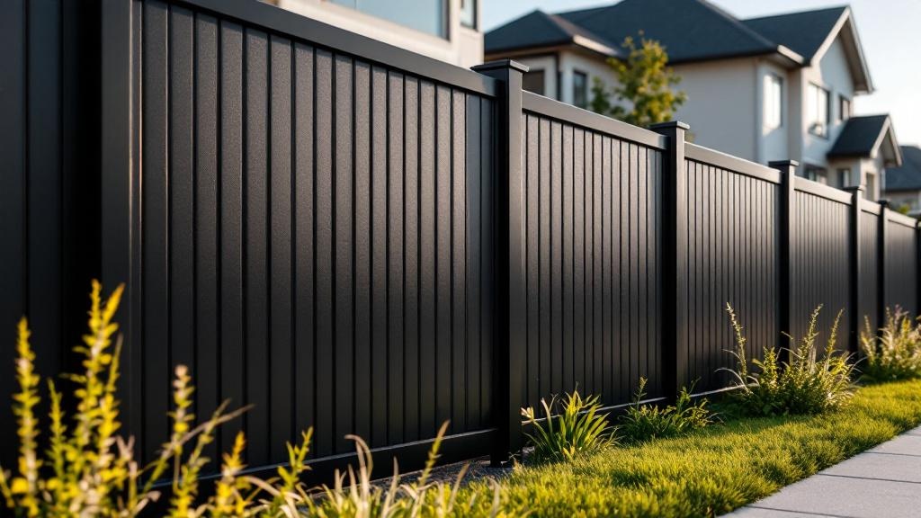 Premium Black Vinyl Privacy Fence - Professional Vinyl Fence by Fencing & Gates contractors