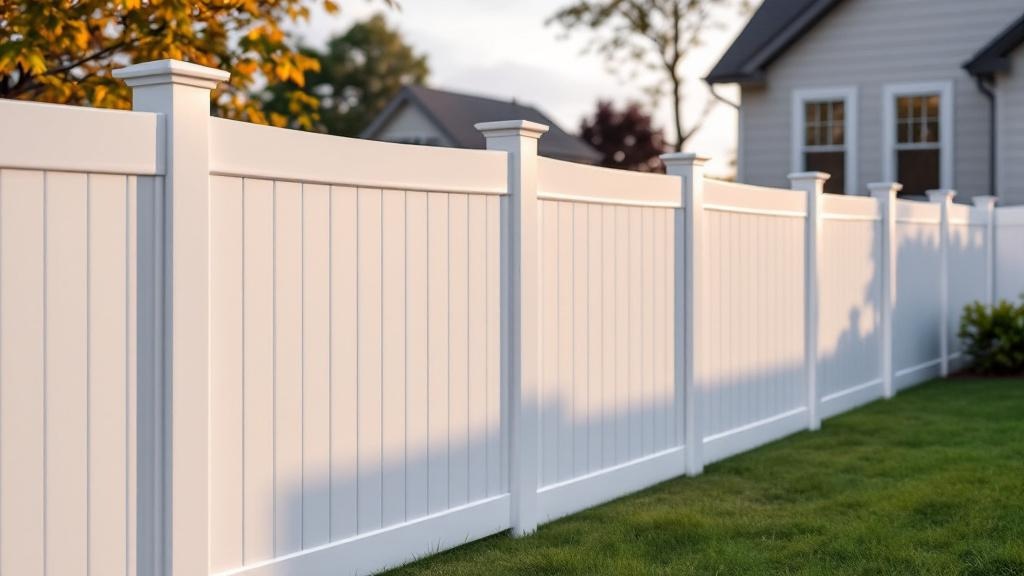 White Vinyl Privacy Fence - Residential - Professional Vinyl Fence by Fencing & Gates contractors