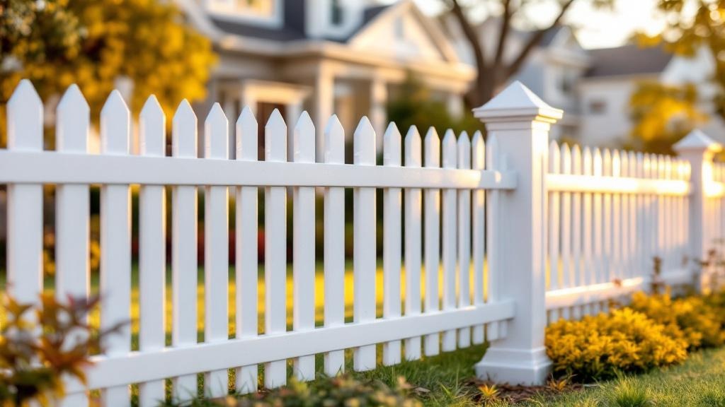 White Vinyl Picket Fence Project - Professional Vinyl Fence by Fencing & Gates contractors