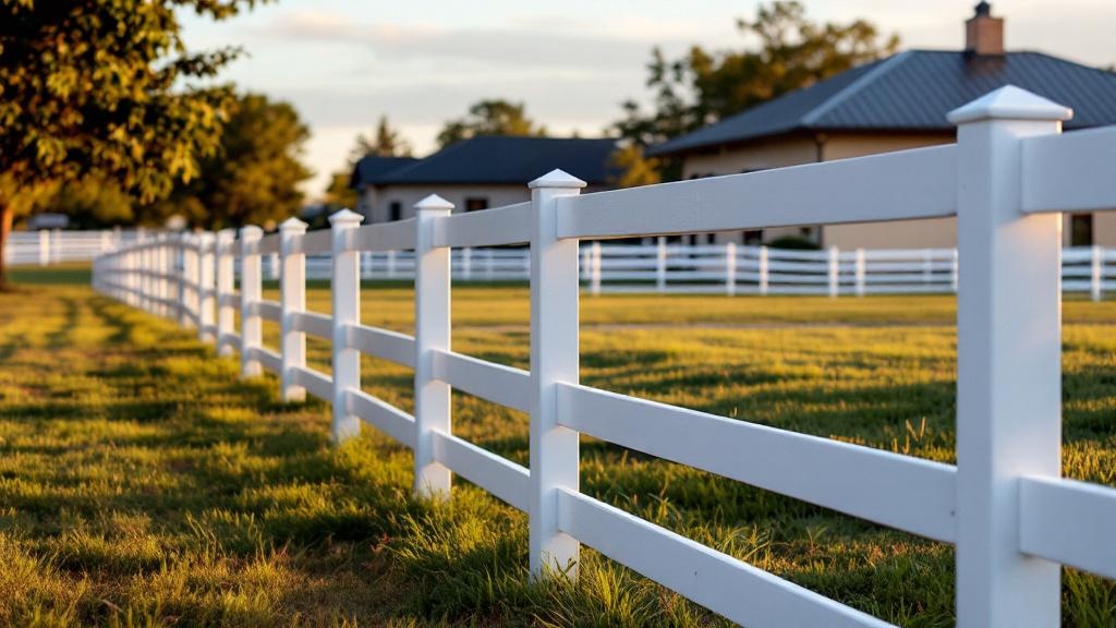 Budget-friendly Vinyl Ranch Rail Fence - Professional Vinyl Fence by Fencing & Gates contractors
