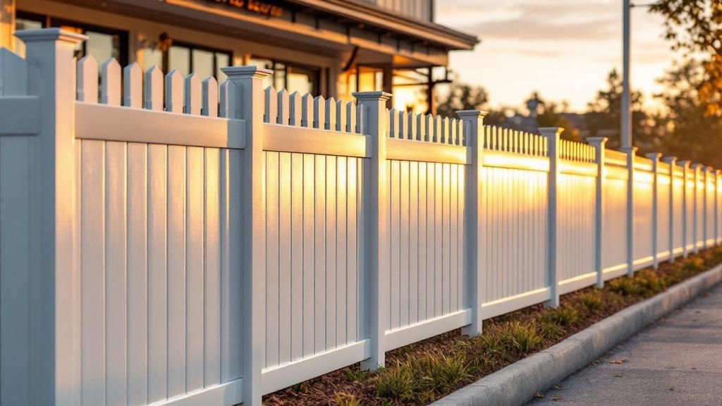 Complete Two-Tone Vinyl Fence - Professional Vinyl Fence by Fencing & Gates contractors