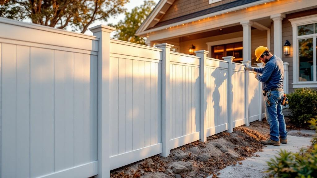Vinyl Fence Project - Professional Vinyl Fence by Fencing & Gates contractors