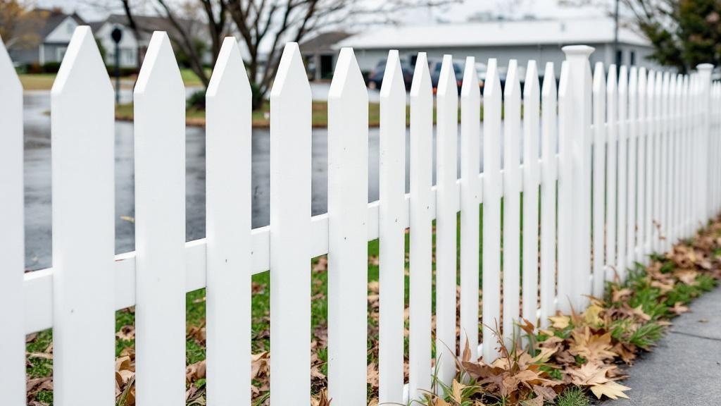 White Vinyl Picket Fence Project - Professional Vinyl Fence by Fencing & Gates contractors