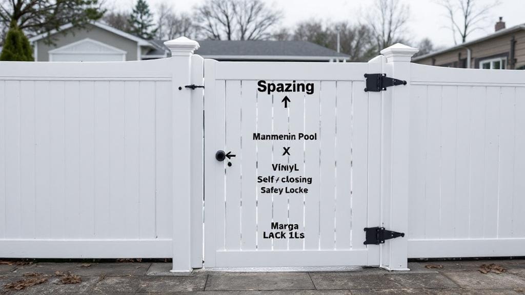 Vinyl Pool Safety Fence Project - Professional Vinyl Fence by Fencing & Gates contractors