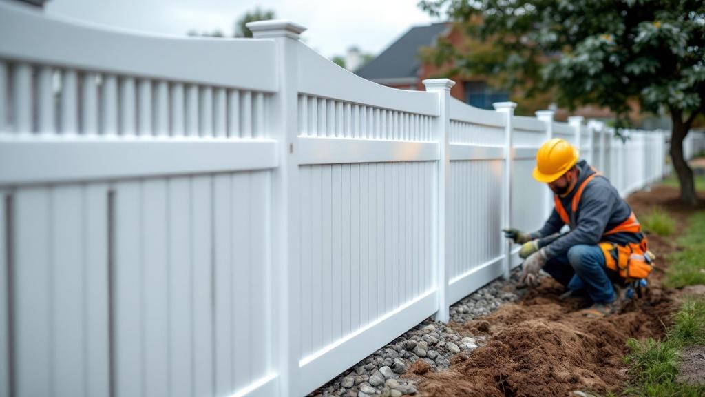 Vinyl Fence Project - Professional Vinyl Fence by Fencing & Gates contractors