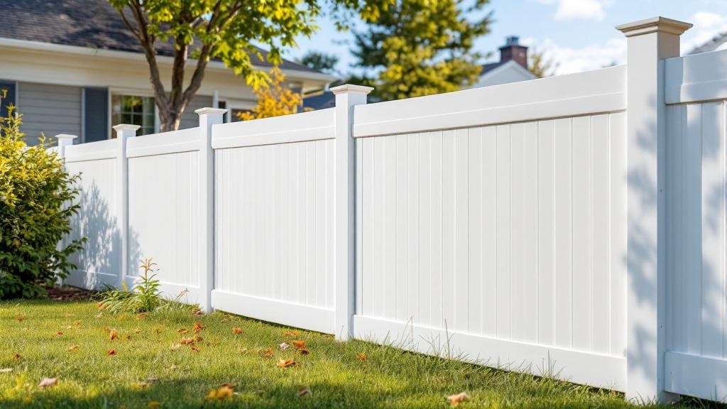 White Vinyl Privacy Fence - Residential - Professional Vinyl Fence by Fencing & Gates contractors