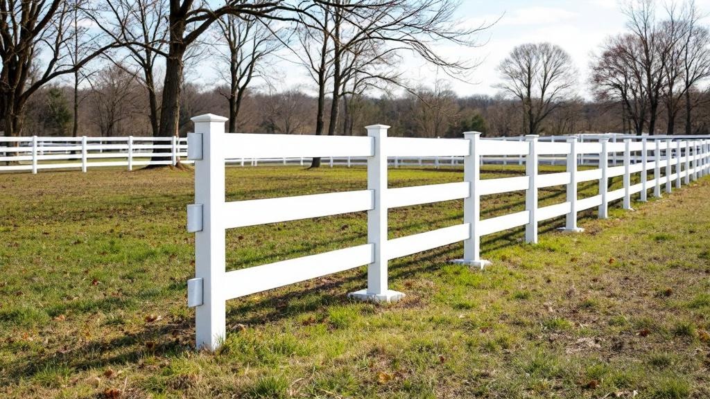 Budget-friendly Vinyl Ranch Rail Fence - Professional Vinyl Fence by Fencing & Gates contractors