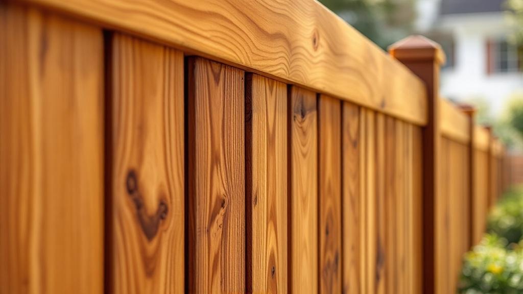 Custom Wood Grain Textured Vinyl - Professional Vinyl Fence by Fencing & Gates contractors