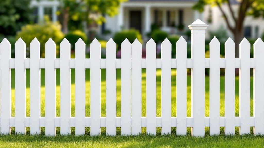 White Picket Fence for Suburban Properties - Professional Wood Fence by Fencing & Gates contractors