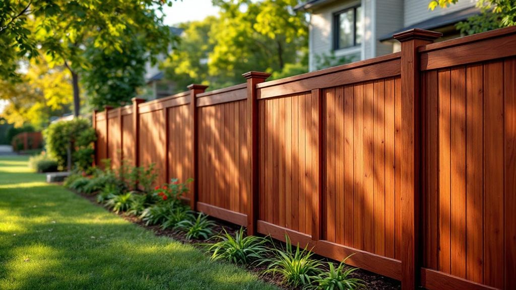 Custom Redwood Privacy Fence - Professional Wood Fence by Fencing & Gates contractors