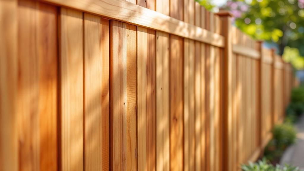 Stained Cedar Fence Project - Professional Wood Fence by Fencing & Gates contractors