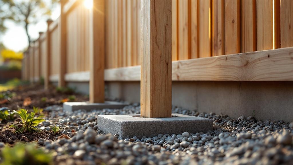 Wood Fence Post for Urban Properties - Professional Wood Fence by Fencing & Gates contractors