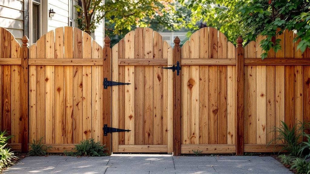 Shadowbox Wood Fence Project - Professional Wood Fence by Fencing & Gates contractors
