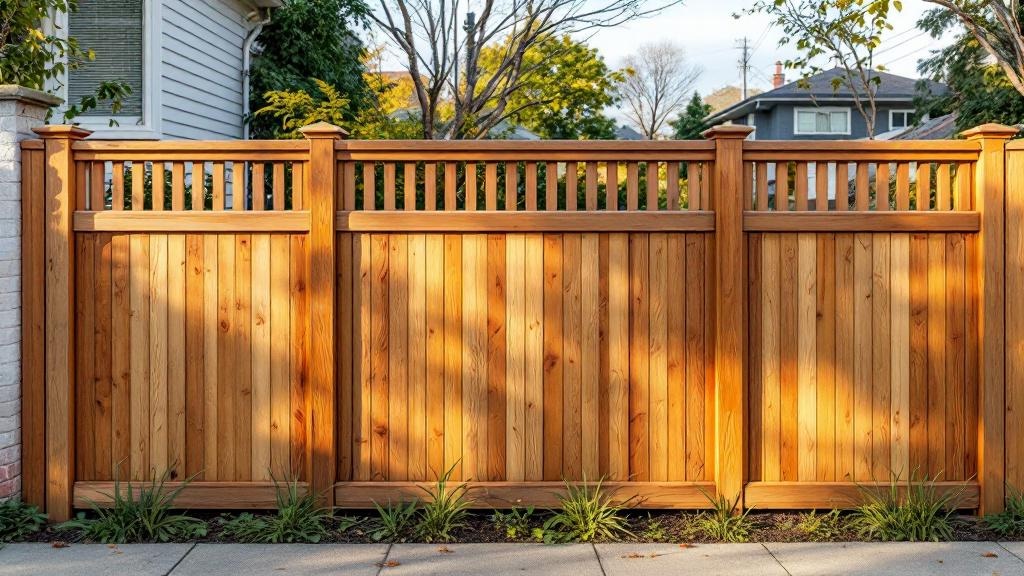 Custom Cap and Trim Wood Fence - Professional Wood Fence by Fencing & Gates contractors