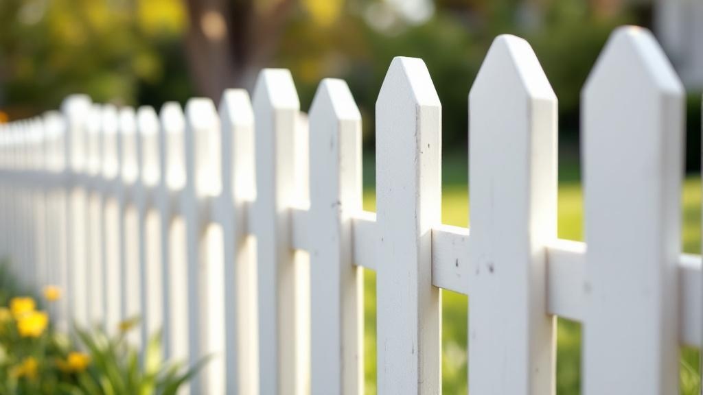 White Picket Fence for Rural Properties - Professional Wood Fence by Fencing & Gates contractors