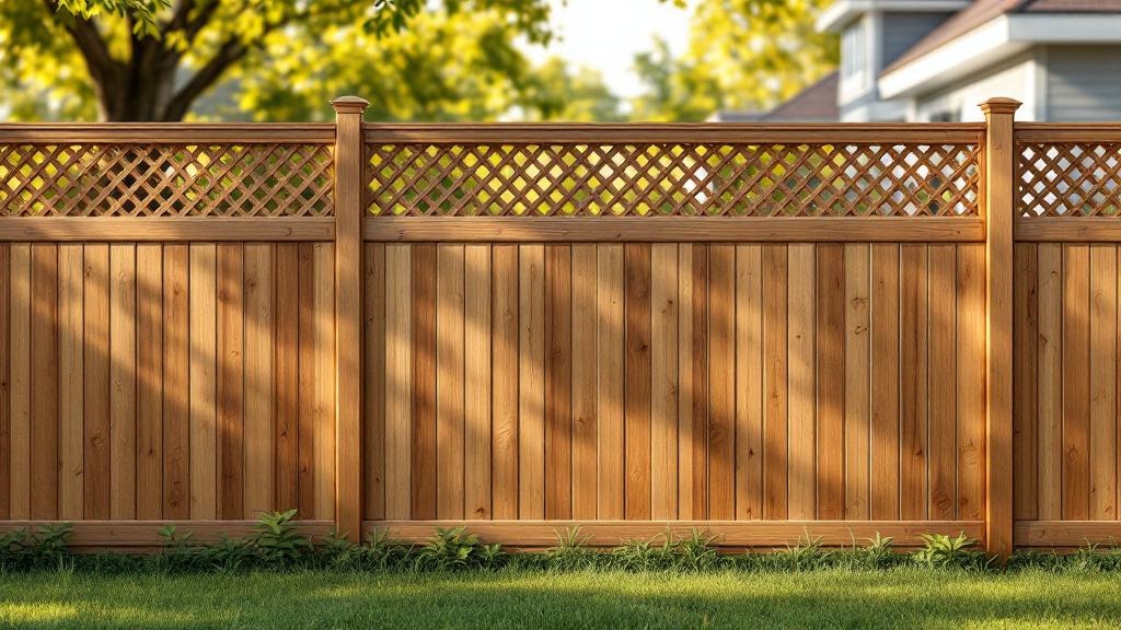 Expert Privacy Fence with Lattice Top - Professional Wood Fence by Fencing & Gates contractors