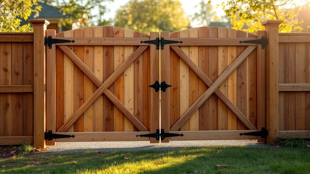 Wood Privacy Gate for Rural Properties - Professional Wood Fence by Fencing & Gates contractors