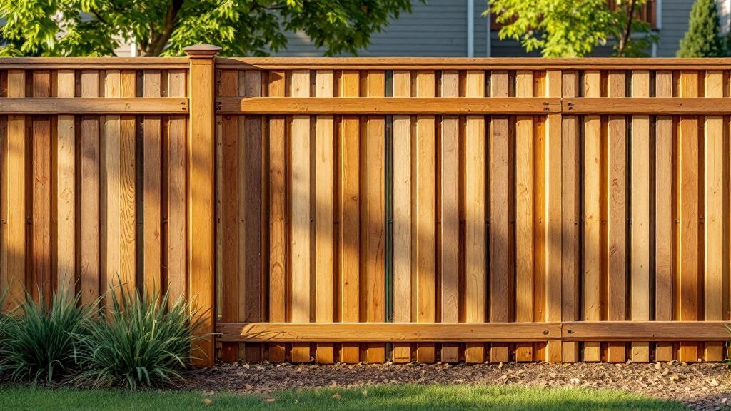 Shadowbox Wood Fence Project - Professional Wood Fence by Fencing & Gates contractors