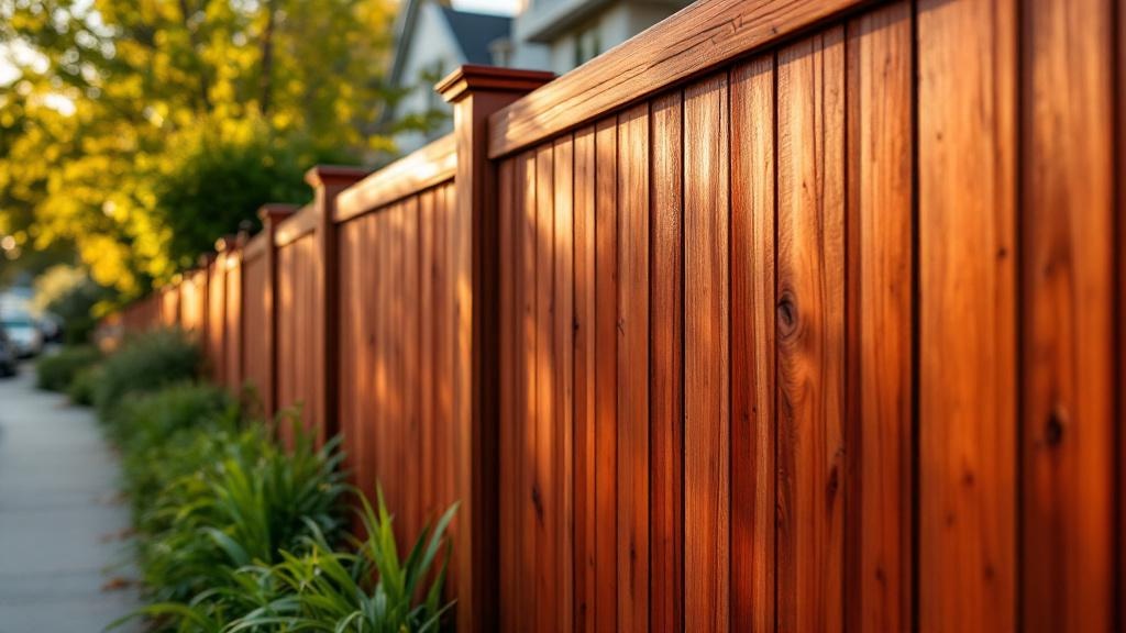 Custom Redwood Privacy Fence - Professional Wood Fence by Fencing & Gates contractors
