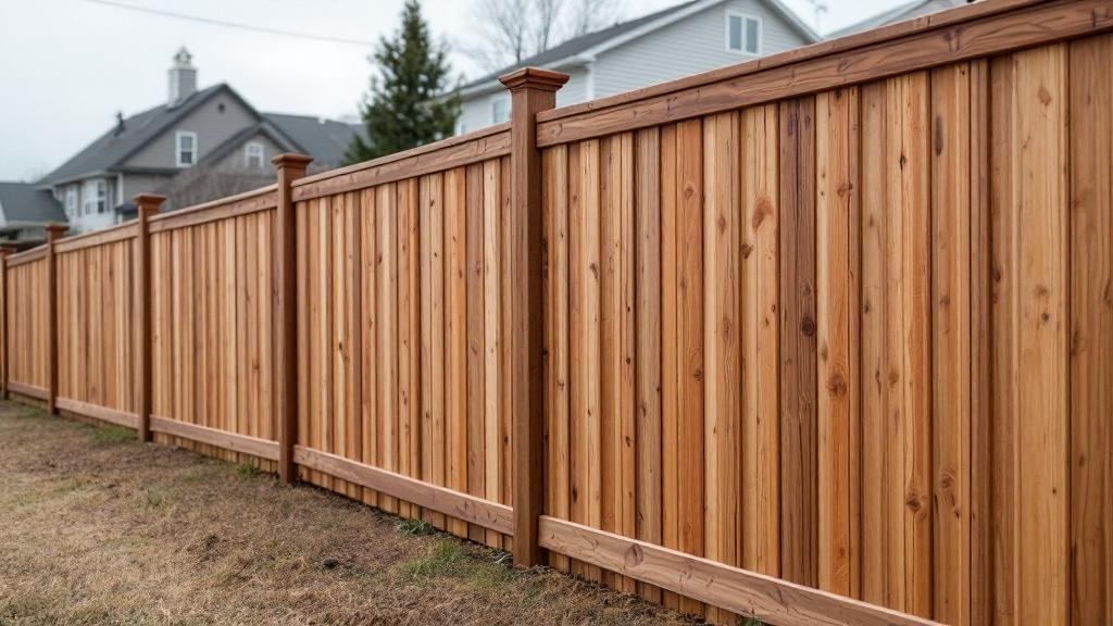 New Board on Board Cedar Fence - Professional Wood Fence by Fencing & Gates contractors
