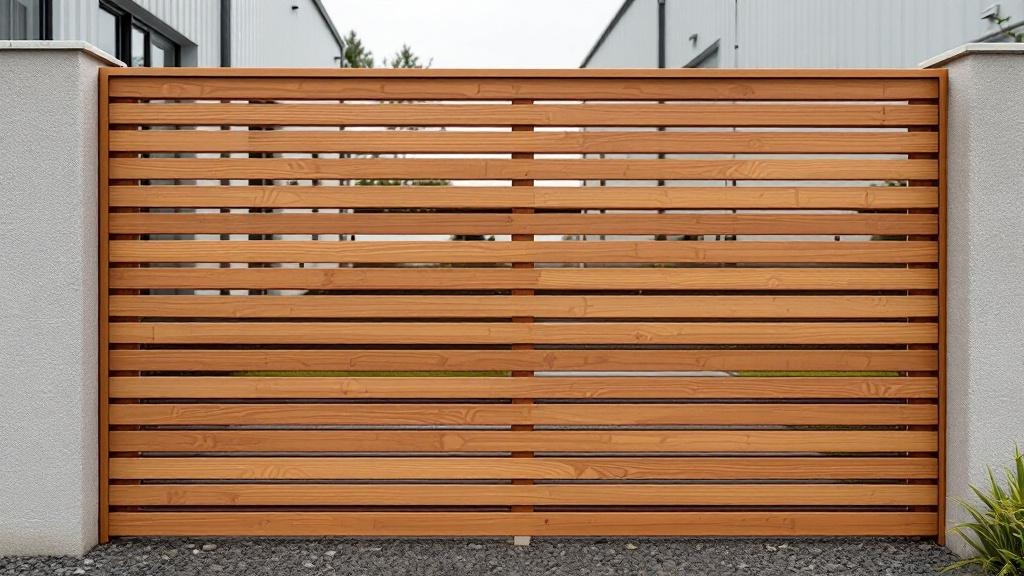 Budget-friendly Horizontal Slat Wood Fence - Professional Wood Fence by Fencing & Gates contractors