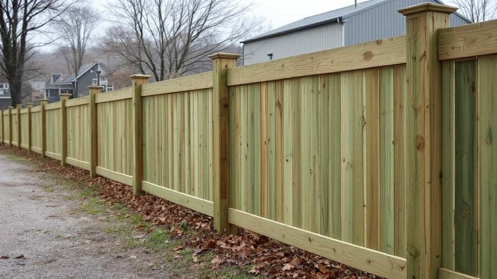 Pressure Treated Pine Fence Project - Professional Wood Fence by Fencing & Gates contractors